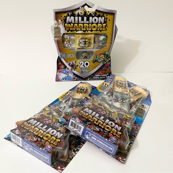 Million Warriors 20 Pack with Launcher and 2x 10 Packs - Picture 1 of 15
